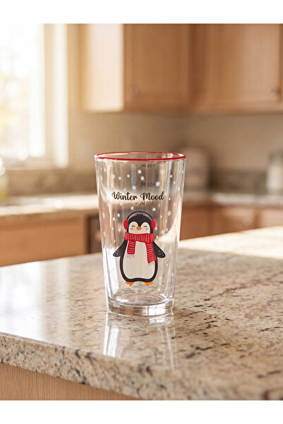 LC Waikiki I Penguin Printed Glass Cup 550 ml from Freezen Store