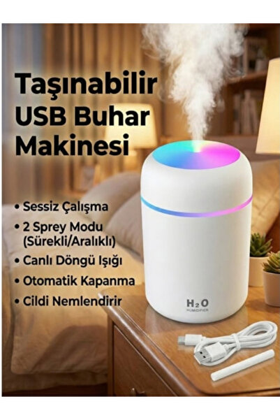 Matiate Home 300 ml Ledli Hava Nemlendirici Ve Aroma Koku Verici