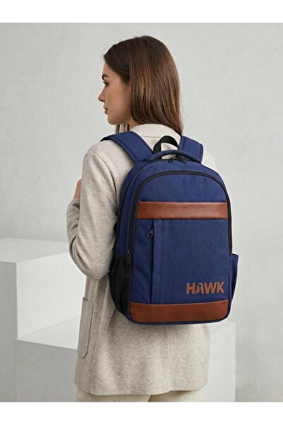 HAWK Backpack Unisex School Bag Daily Travel Laptop Bag Durable Special Fabri...