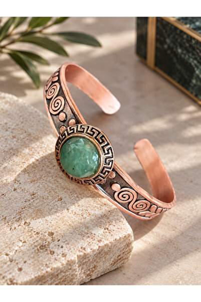 Aida Jewelss 100% pure copper bracelet with natural stone, handcrafted copper...