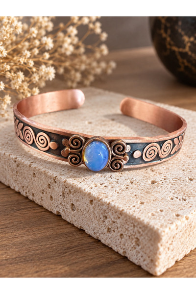 Aida Jewelss 100% pure copper bracelet natural stone handmade copper bracelet...