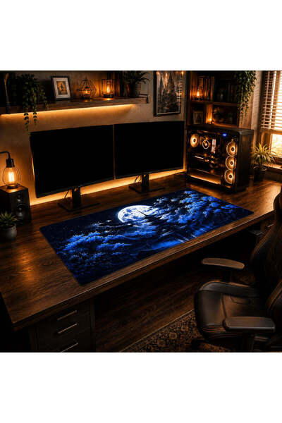 Midnight Sakura Pagoda Mousepad 70x30 (3mm)