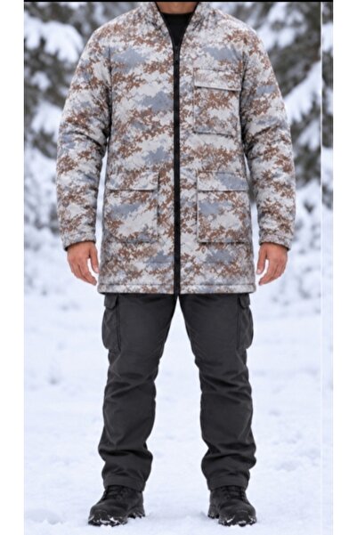 BeyzDenim GEACĂ DE PĂDURE CU MODEL DE CAMUFLAJ, CU MEMBRANĂ, IMPERMEABILĂ, DI...