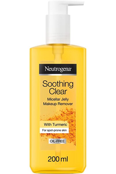 Neutrogena مزيل مكياج جيلي ميسيلار شفاف وملطف، مع الكركم، رائع للبشرة المعرضة...