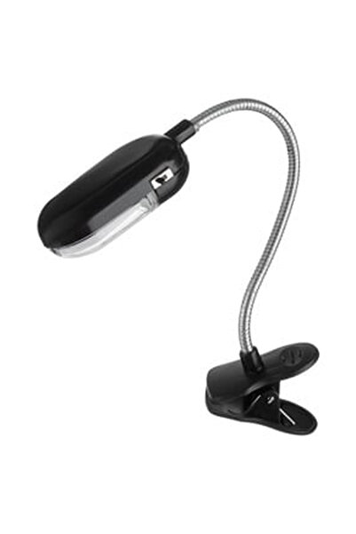 OEM Μαύρος φακός ανάγνωσης με κλιπ και λευκό LED 22x3cm