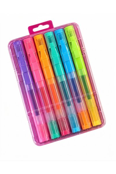 Generic Brand قلم نيون ذو وجهين 6+6