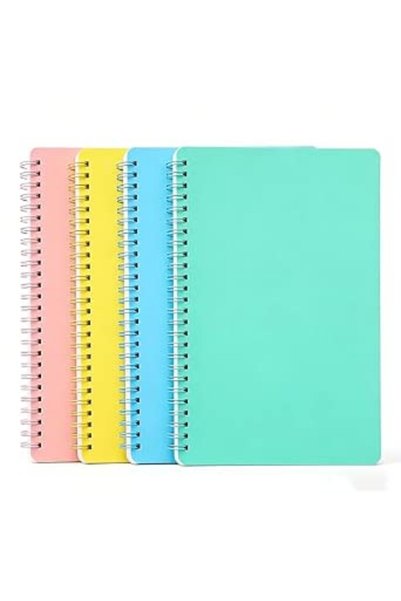 Spiraleaf Spiral Notebook, 4 Pack, 1 Subject, College Ruled Paper, 8.3'' x 5....