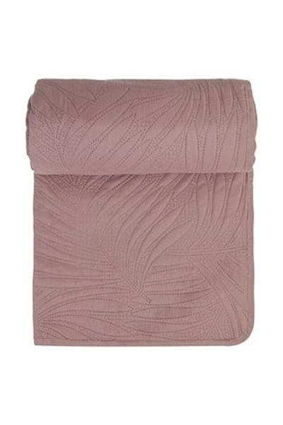 OEM Cuvertura cu Doua Fete Roz Deschis Inchis cu Model Frunze 160x230cm