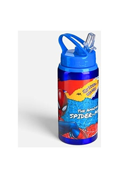 OEM Blue spiderman flip top aluminum bottle for children 500ml