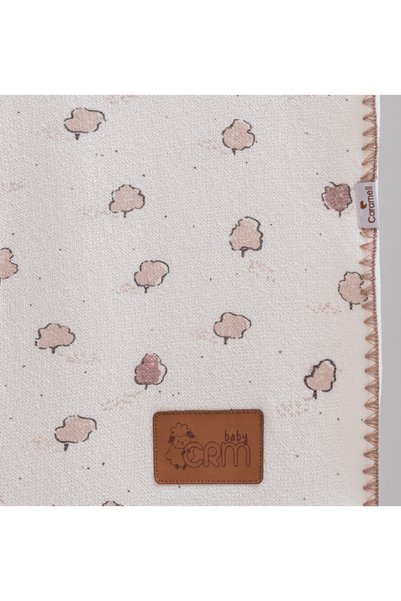 Caramell İncibaby Natural Cotton Double-Sided Knitwear&Welsoft Unisex Lux Soft Baby Blanket New Season