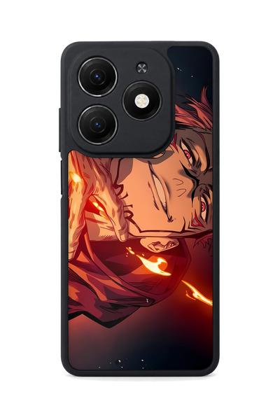 TECNO Spark 20 Compatible Flame Patterned Camera Protected Shockproof Case