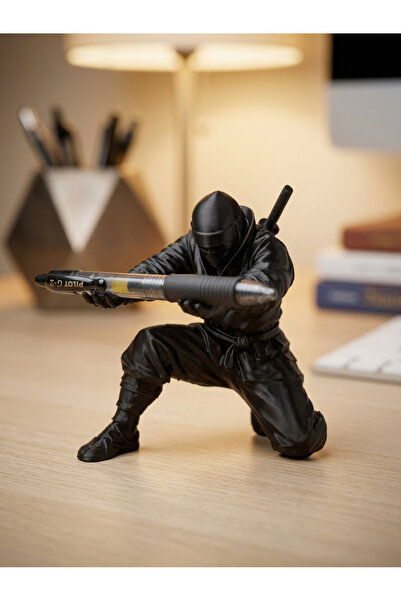 Ninja Figürlü Kalem Tutucu / Masaüstü Kalemlik Standı