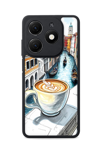 TECNO Spark 20 Compatible Venice Patterned Camera Protected Shockproof Case