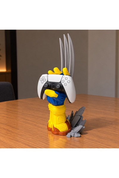 ka tasarım Wolverine Temalı Gamepad Standı – Universal PS5 DualSense ve Xbox ...