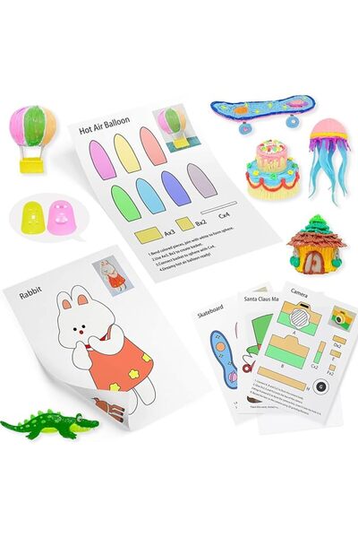 GENERAL قوالب رسم ثلاثية الأبعاد من سونجيتي، 20 ورقة من ورق الطباعة ثلاثية ال...