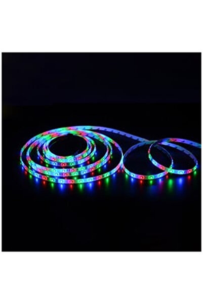 OEM Banda Strip Light Autocolanta RGB LED cu Lumina Alba si Telecomanda 12V - 3m