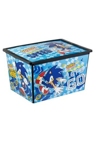 OEM Cutie cu Capac & Roti Sonic pentru Jucarii 52.5x37x31cm - 50L