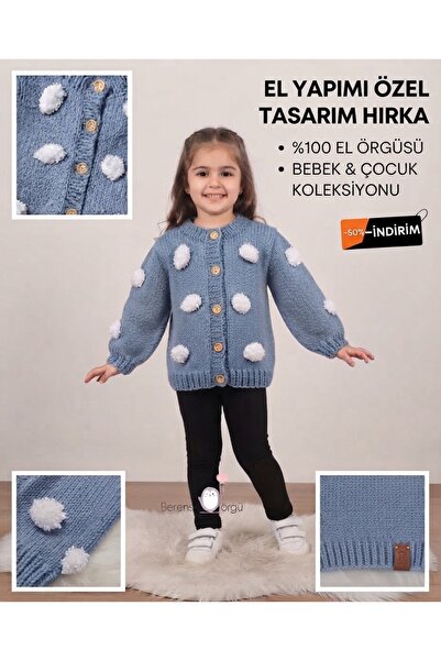 Daisy El Örgüsü El Yapımı Papatyalı / Ponponlu / Kirazlı Bebek ve Kız Çocuk H...