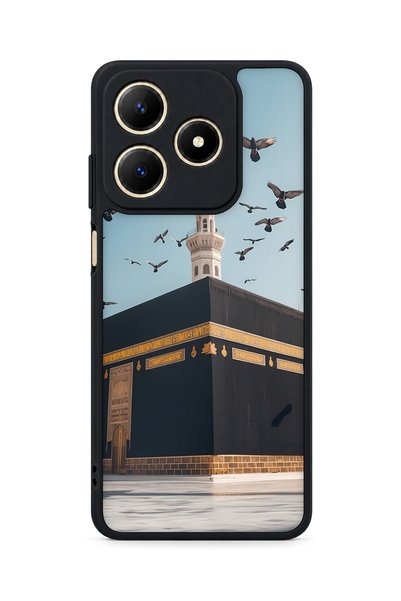 BGAKSESUAR حافظة مقاومة للصدمات متوافقة مع كاميرا Realme C61 بنمط الكعبة