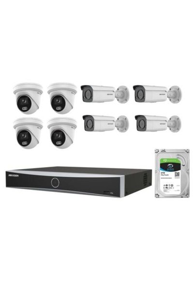 Hikvision 8 IP Color Vu 4MP Camera Kit from
