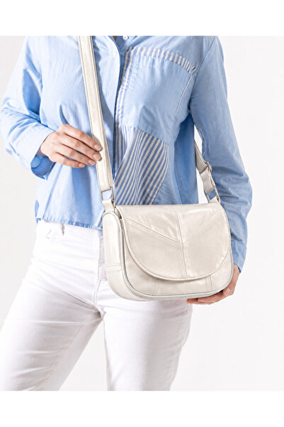 NahitaTyana Genuine Leather Women's Oval Cross Shoulder Bag