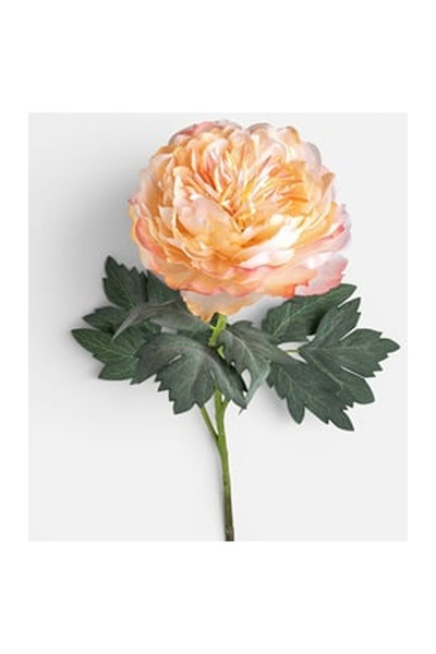 OEM Floare Artificiala Bujor Portocaliu 75cm