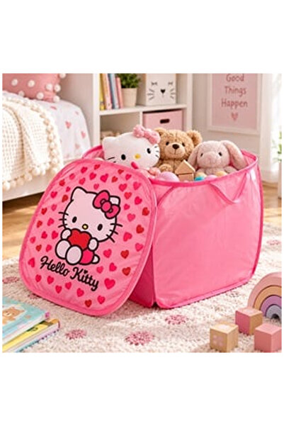 OEM Cos de Depozitare din Material Textil Pliabil cu Capac Hello Kitty pentru...