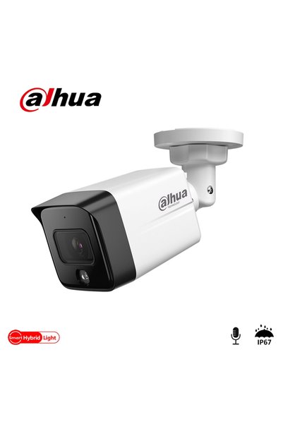 DAHUA IPC-HFW1239TC1-SA-IL-0360B, 2Mpix, 3,6mm Lens, SD Kart, Smart Dual Light, H265+, 30Mt Gece Gö