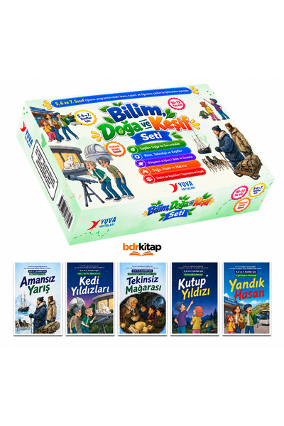 Yuva Yayınları 5 - 6 - 7. Sınıf Bilim, Doğa ve Keşif Seti Hikaye Kitabı Bdrki...