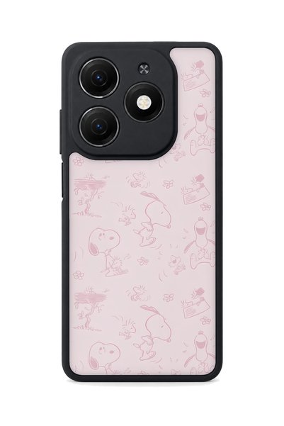 TECNO Spark 20 Compatible Snoopy Patterned Camera Protected Shockproof Case