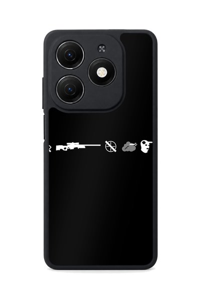 TECNO Spark 20 Compatible Player Patterned Camera Protected Shockproof Case