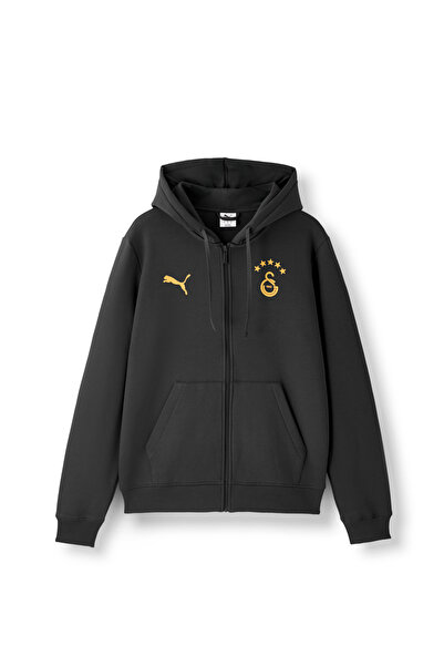 GSStore Galatasaray Puma ESSENTIAL Fermuarlı Kapüşonlu Sweatshirt 78291026