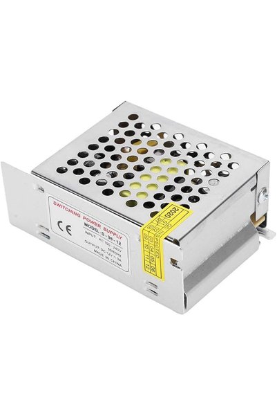 WALFRONT محول طاقة من سبائك الألومنيوم بجهد 12 فولت تيار مستمر لشاشات LED وقض...