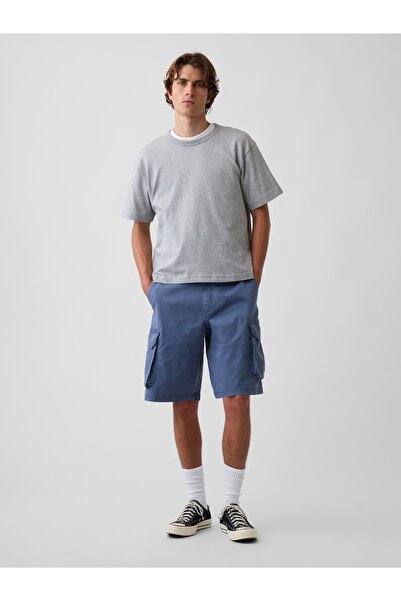 GAP Erkek Mavi 11" Baggy Kargo Şort