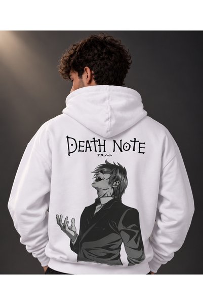 Nulivez Death Note Light Yagami Oversize Hoodie – Light Anime Printed Unisex ...