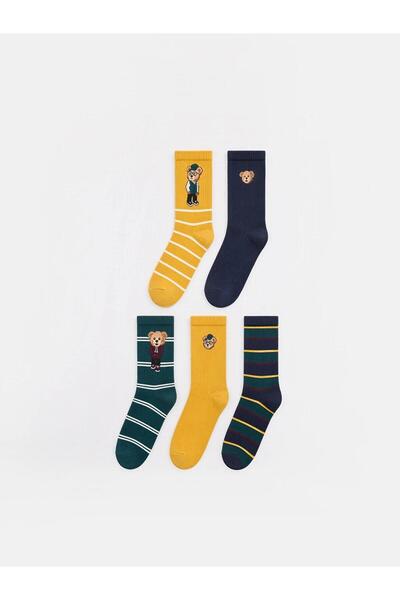LC Waikiki Mixed Patterned Boys' Socks 5-Pack (W6)