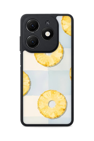 TECNO Spark 20 Compatible Pineapple Patterned Camera Protected Shockproof Case