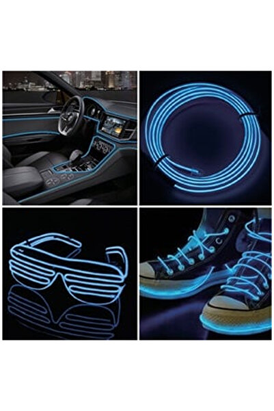 OEM Banda LED cu USB Neon Bleu 2m