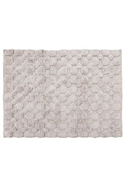 OEM Covoras Decorativ de Iarna din Bumbac Bej Taupe cu Model Reliefat 120x90cm