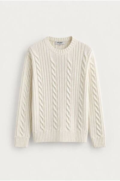 Gambocci Men's Knitwear Knitted Patterned Thick Sweater