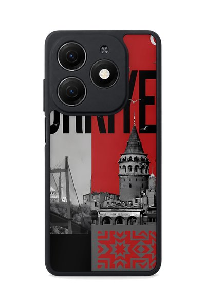 TECNO Spark 20 Compatible Cappadocia Patterned Camera Protected Shockproof Case