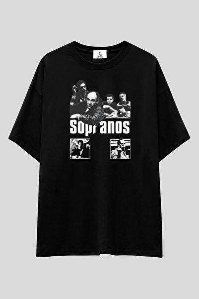 UmbraWear تي شيرت The Sopranos Poster Series أسود اللون للجنسين |   تي شيرت م...