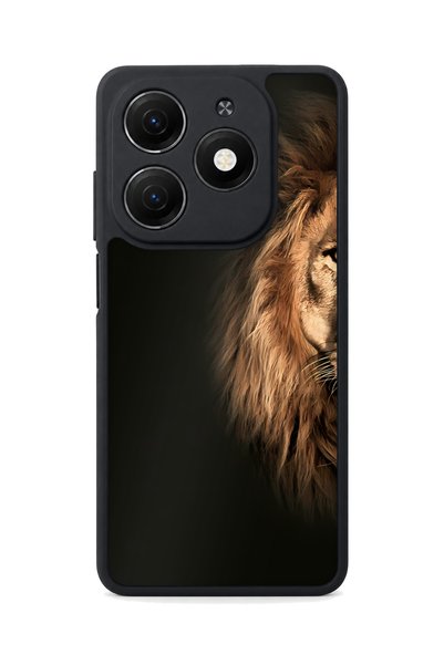 TECNO Spark 20 Compatible Lion Face Patterned Camera Protected Shockproof Case