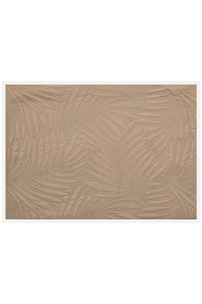 OEM Fata de Perna Bej cu Model Frunze 70x50cm