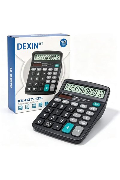 ANYUAN DEXIN BST KK‑837‑12S Desktop Calculator,12‑Digit Large Display,Dual Po...