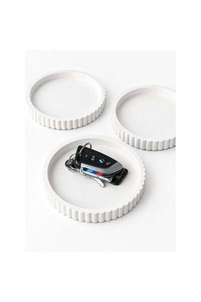 OEM Tavă decorativă rotundă pentru chei și accesorii – Tavă pentru diverse, d...