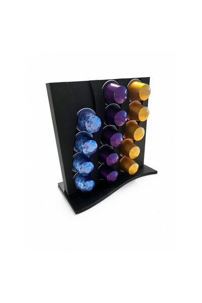OEM Suport organizator vertical pentru capsule de cafea, negru, design compact