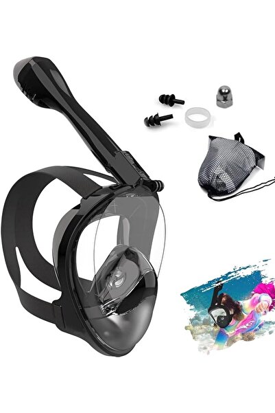 LinJie Full Face Snorkel Mask, Goggles for Swimming, Foldable 180 Degree Pano...
