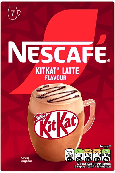 NESCAFÉ DOLCE GUSTO نسكافيه لاتيه بنكهة كيت كات، 7 أكياس، 21 جرام لكل كيس، ق...