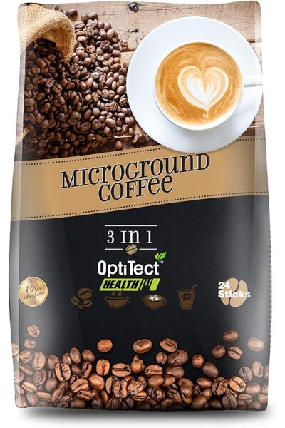 OptiTect Health Arabica Microground Coffee 3-in-1, Sugar Free, Instant Coffee...